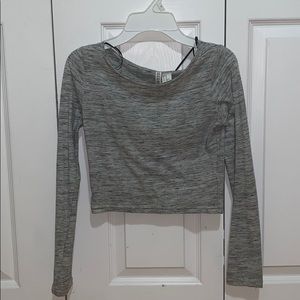 H&M long sleeve crop top